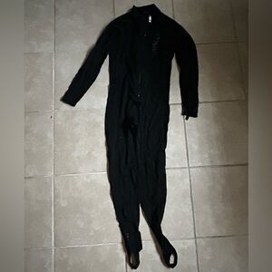 O'Neill Wetsuit Black scuba diving suit with zipper and velcro details